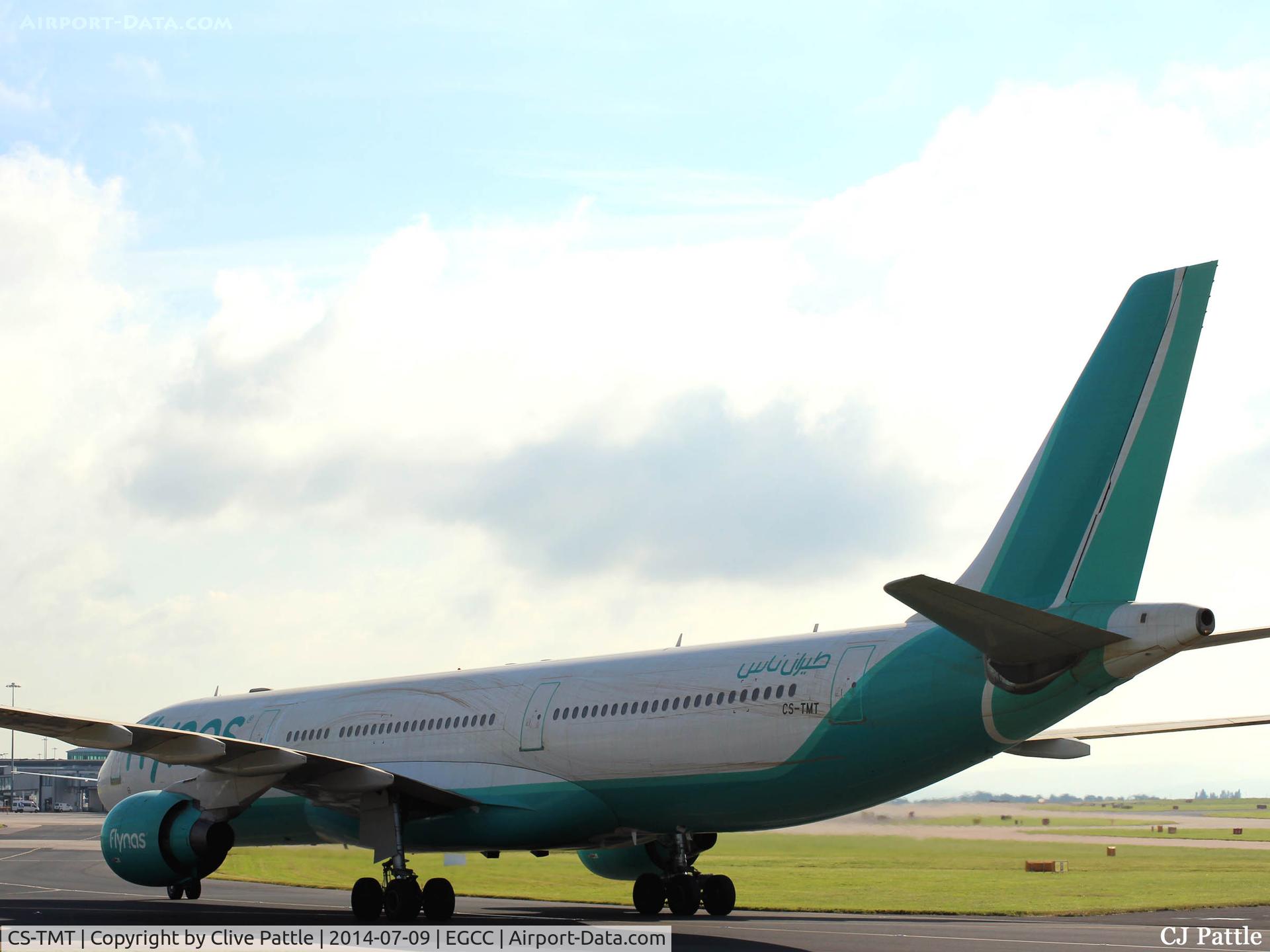 CS-TMT, 2009 Airbus A330-223 C/N 441, EGCC Tail view