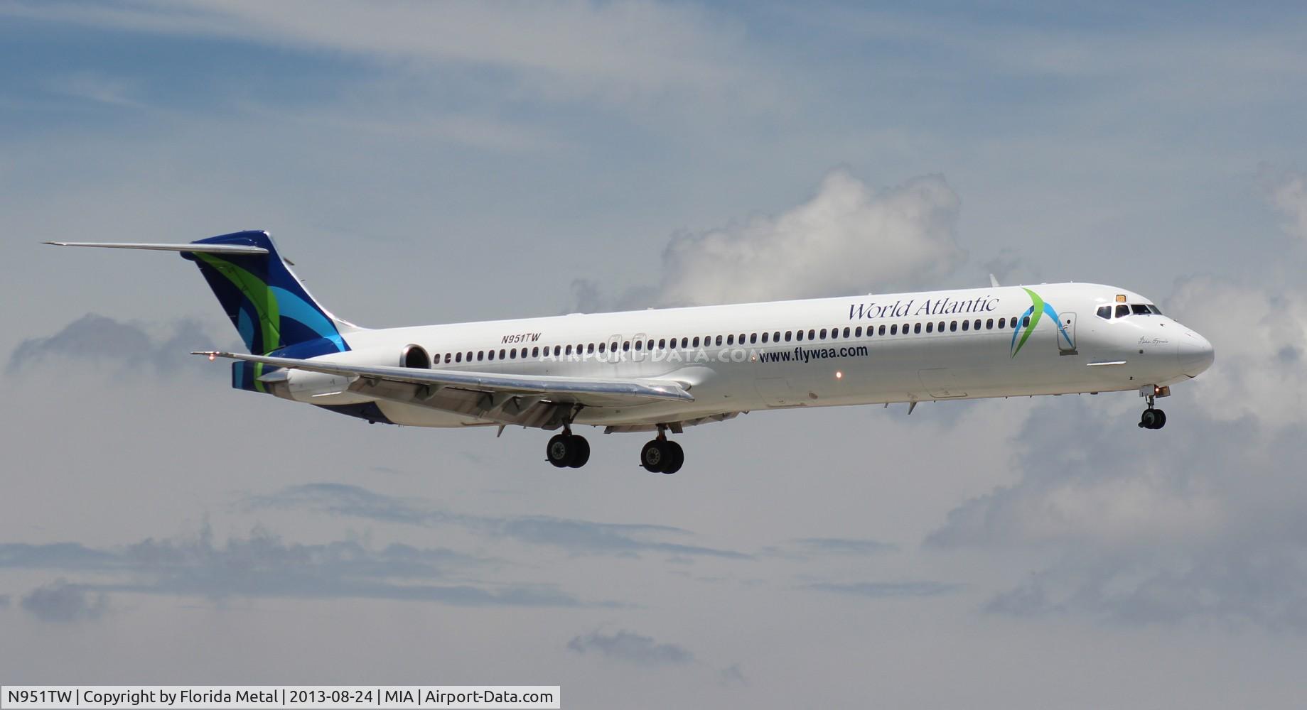 N951TW, 1996 McDonnell Douglas MD-83 (DC-9-83) C/N 53470, World Atlantic MD-83