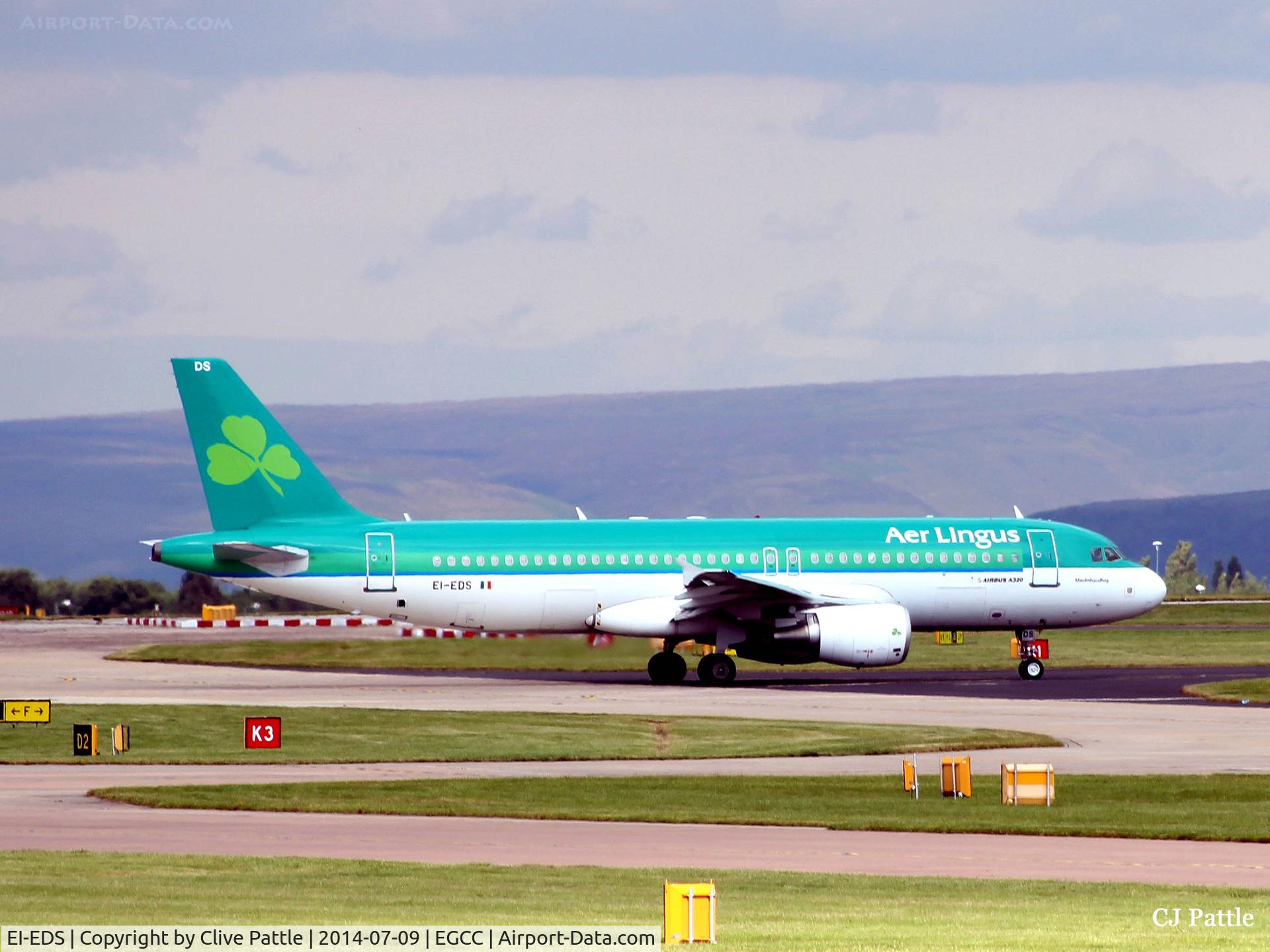 EI-EDS, 2008 Airbus A320-214 C/N 3755, EGCC action