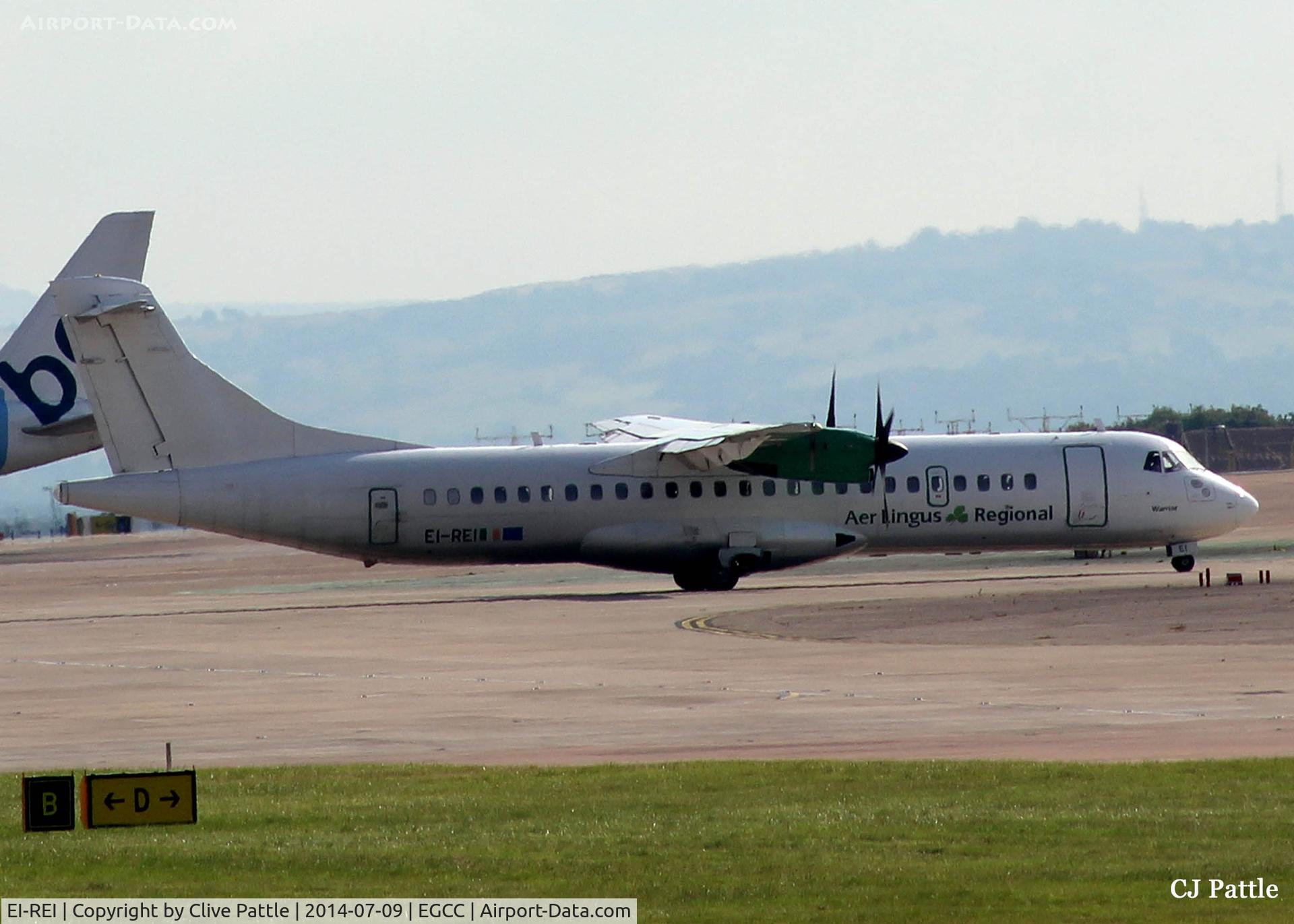 EI-REI, 1991 ATR 72-201 C/N 267, EGCC taxy interim paint scheme