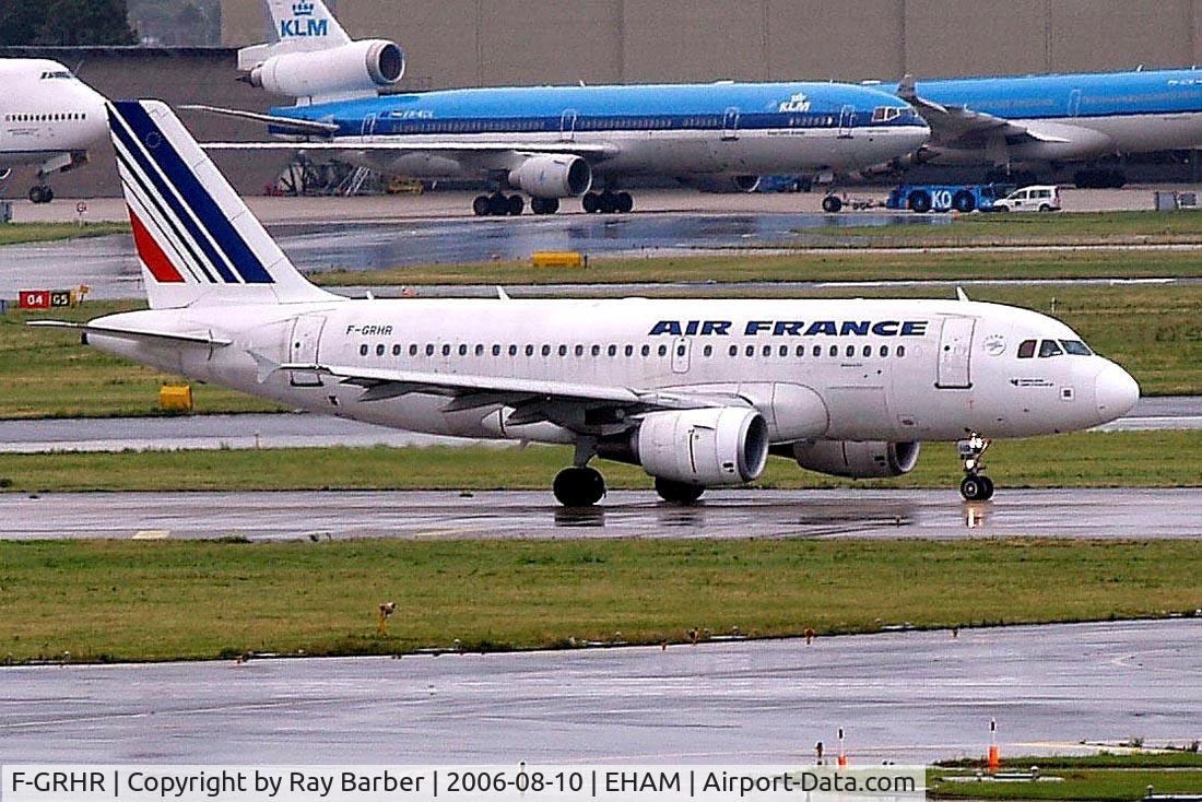 F-GRHR, 2001 Airbus A319-111 C/N 1415, Airbus A319-111 [1415] (Air France) Amsterdam-Schiphol~PH 10/08/2006