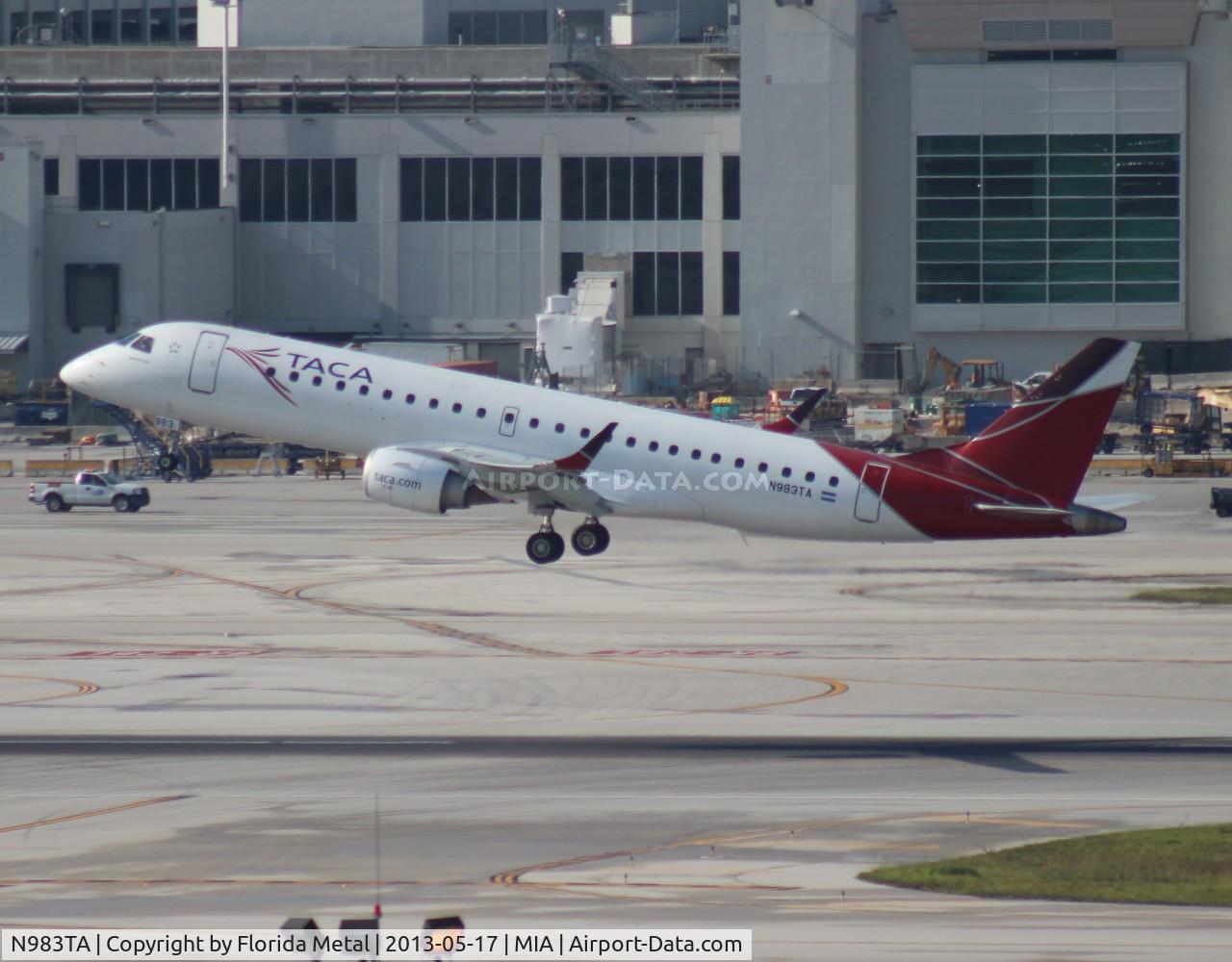 N983TA, 2009 Embraer 190AR (ERJ-190-100IGW) C/N 19000265, Taca E190
