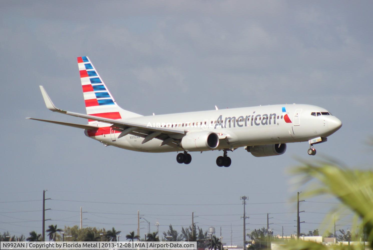 N992AN, 2009 Boeing 737-823 C/N 31071, American 737-800