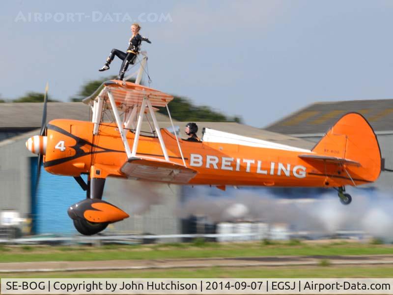 SE-BOG, 1942 Boeing N2S-3 Kaydet (B75N1) C/N 75-7128, Seething Charity Air Day 2014