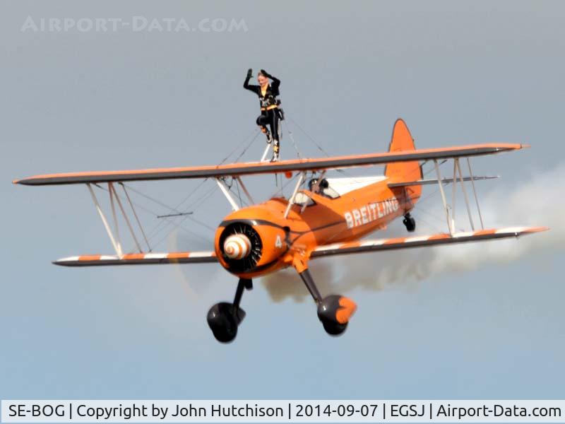 SE-BOG, 1942 Boeing N2S-3 Kaydet (B75N1) C/N 75-7128, Seething Charity Air Day 2014