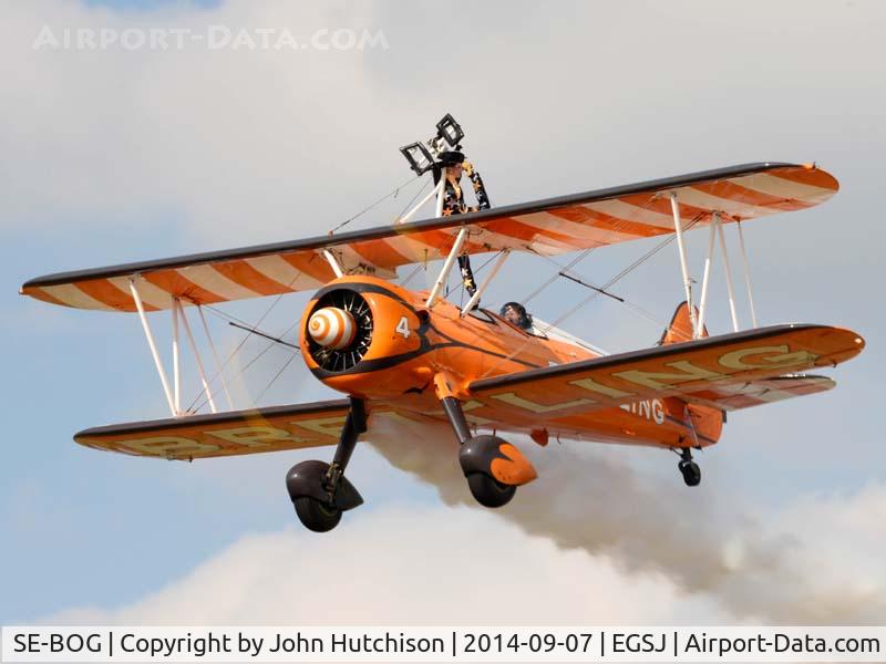 SE-BOG, 1942 Boeing N2S-3 Kaydet (B75N1) C/N 75-7128, Seething Charity Air Day 2014