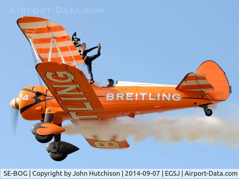 SE-BOG, 1942 Boeing N2S-3 Kaydet (B75N1) C/N 75-7128, Seething Charity Air Day 2014