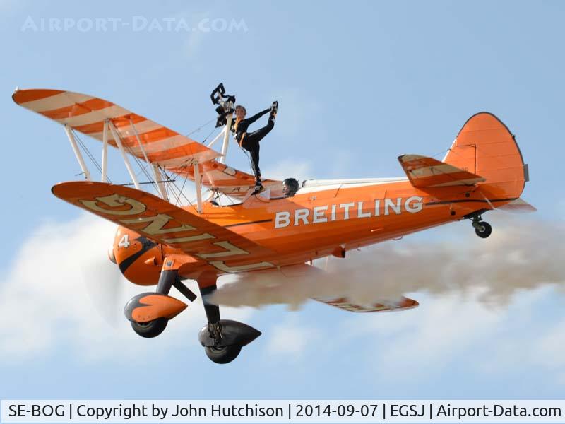 SE-BOG, 1942 Boeing N2S-3 Kaydet (B75N1) C/N 75-7128, Seething Charity Air Day 2014