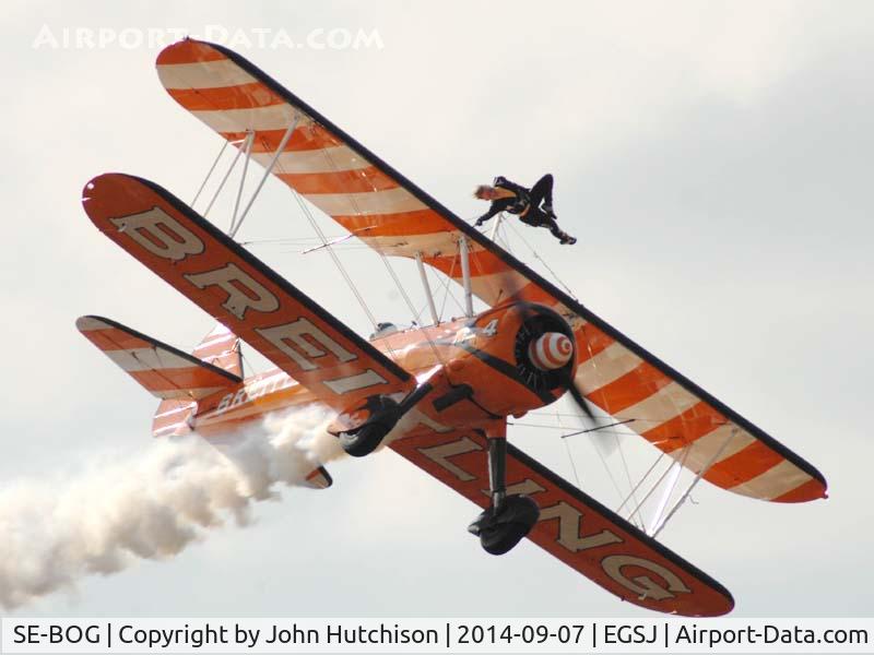 SE-BOG, 1942 Boeing N2S-3 Kaydet (B75N1) C/N 75-7128, Seething Charity Air Day 2014