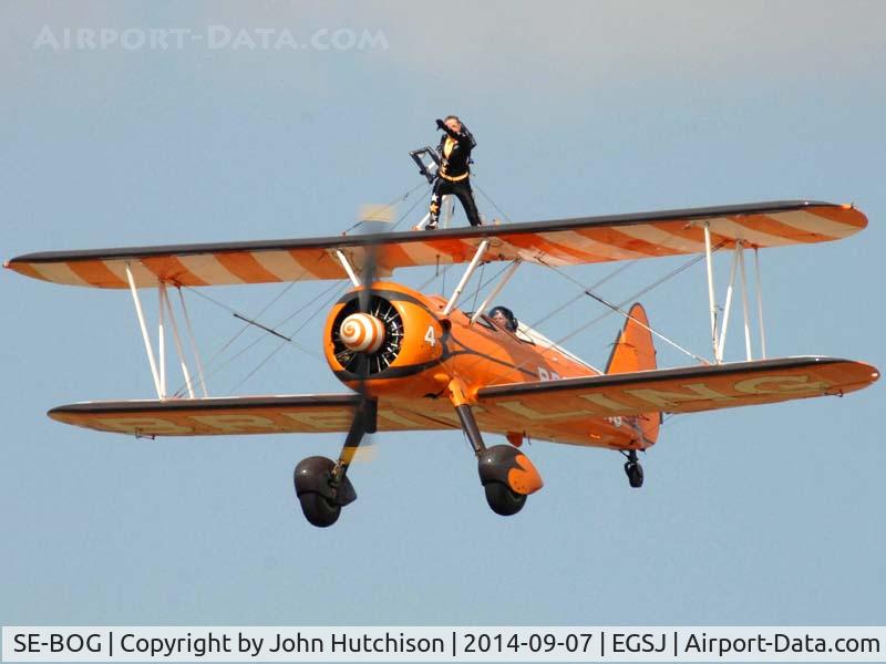 SE-BOG, 1942 Boeing N2S-3 Kaydet (B75N1) C/N 75-7128, Seething Charity Air Day 2014