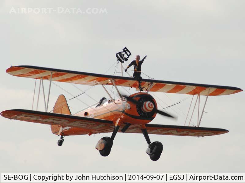 SE-BOG, 1942 Boeing N2S-3 Kaydet (B75N1) C/N 75-7128, Seething Charity Air Day 2014