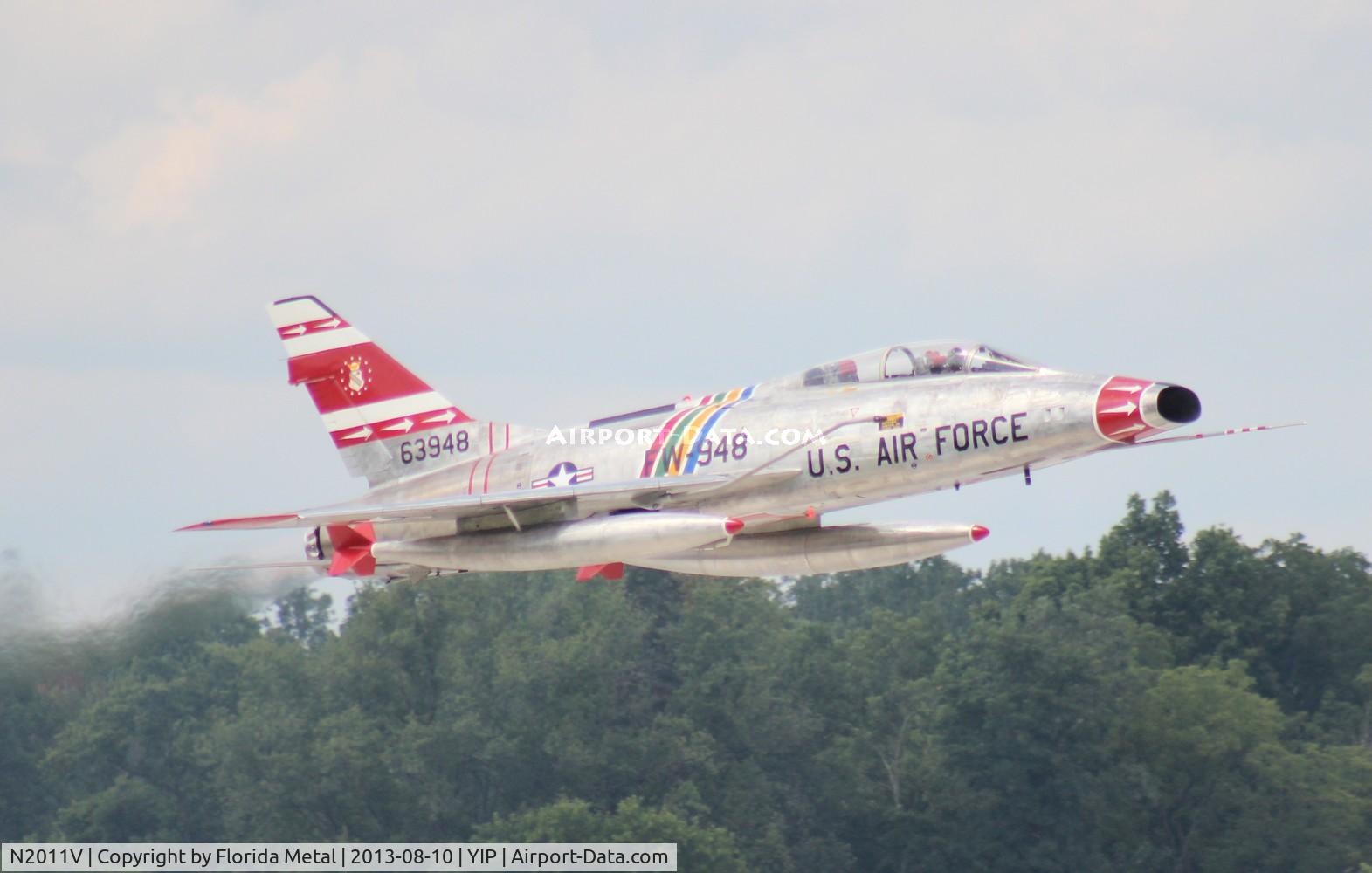 N2011V, 1958 North American F-100F Super Sabre C/N 243-224, F-100F Super Sabre