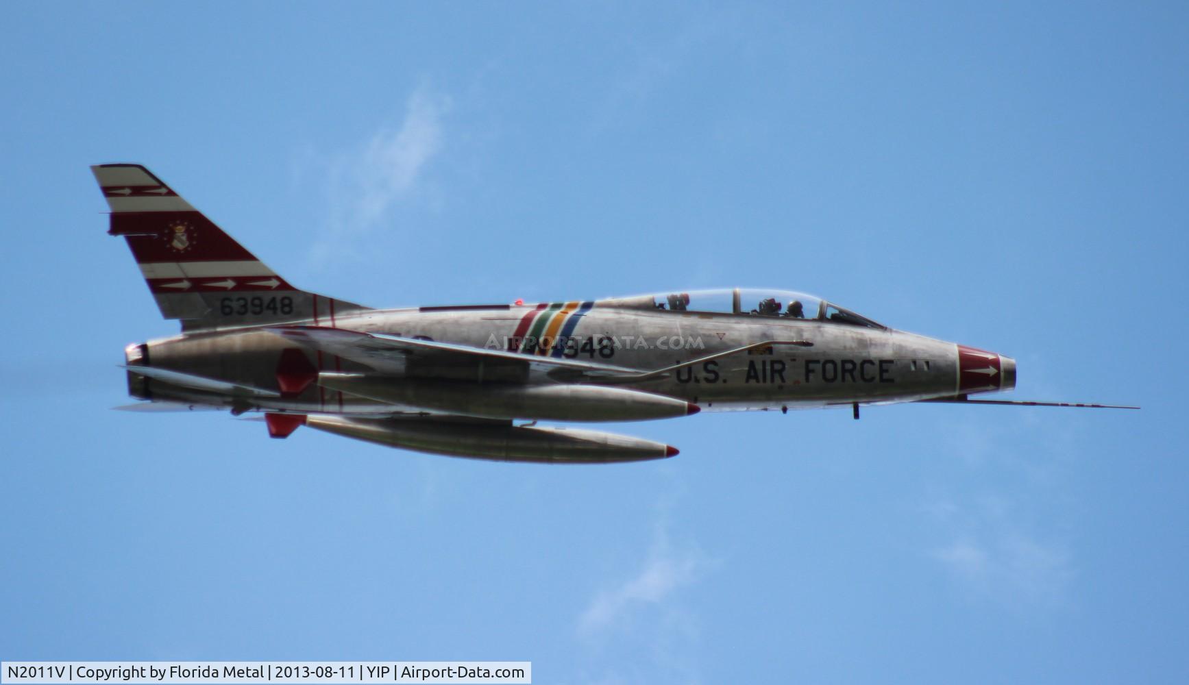 N2011V, 1958 North American F-100F Super Sabre C/N 243-224, F-100F