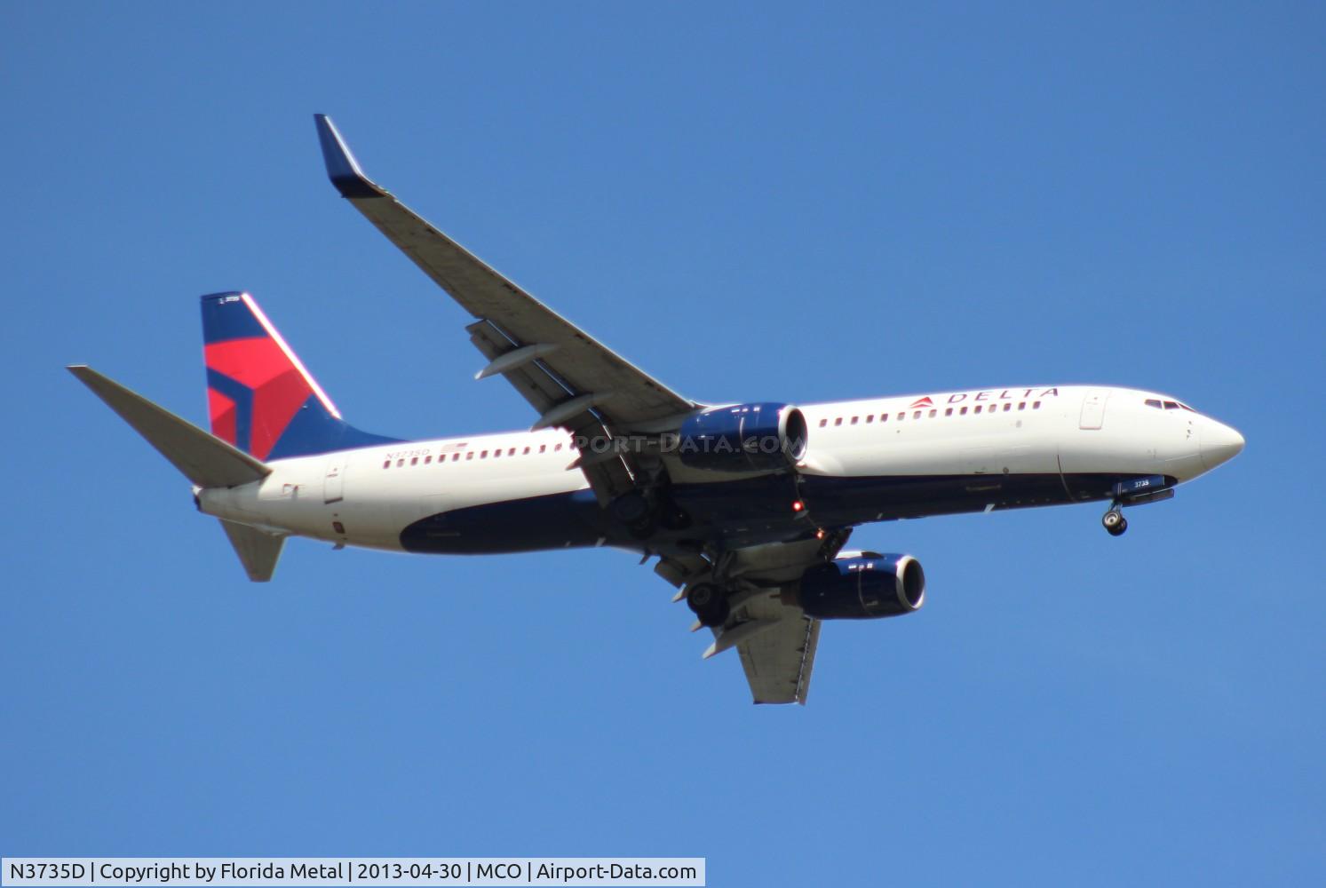 N3735D, 2000 Boeing 737-832 C/N 30381, Delta 737-800