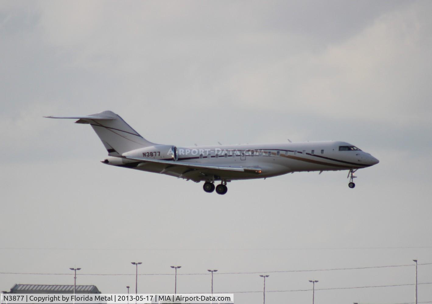 N3877, 2008 Bombardier BD-700-1A10 Global Express C/N 9304, Global Express