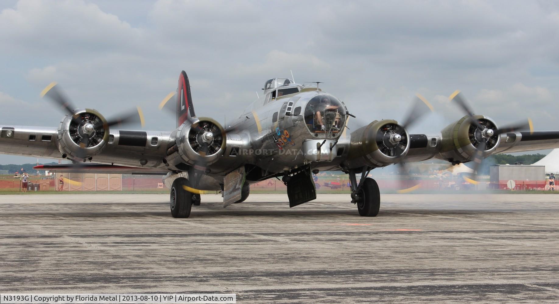 N3193G, 1944 Boeing B-17G Flying Fortress C/N 77255, Yankee Lady B-17
