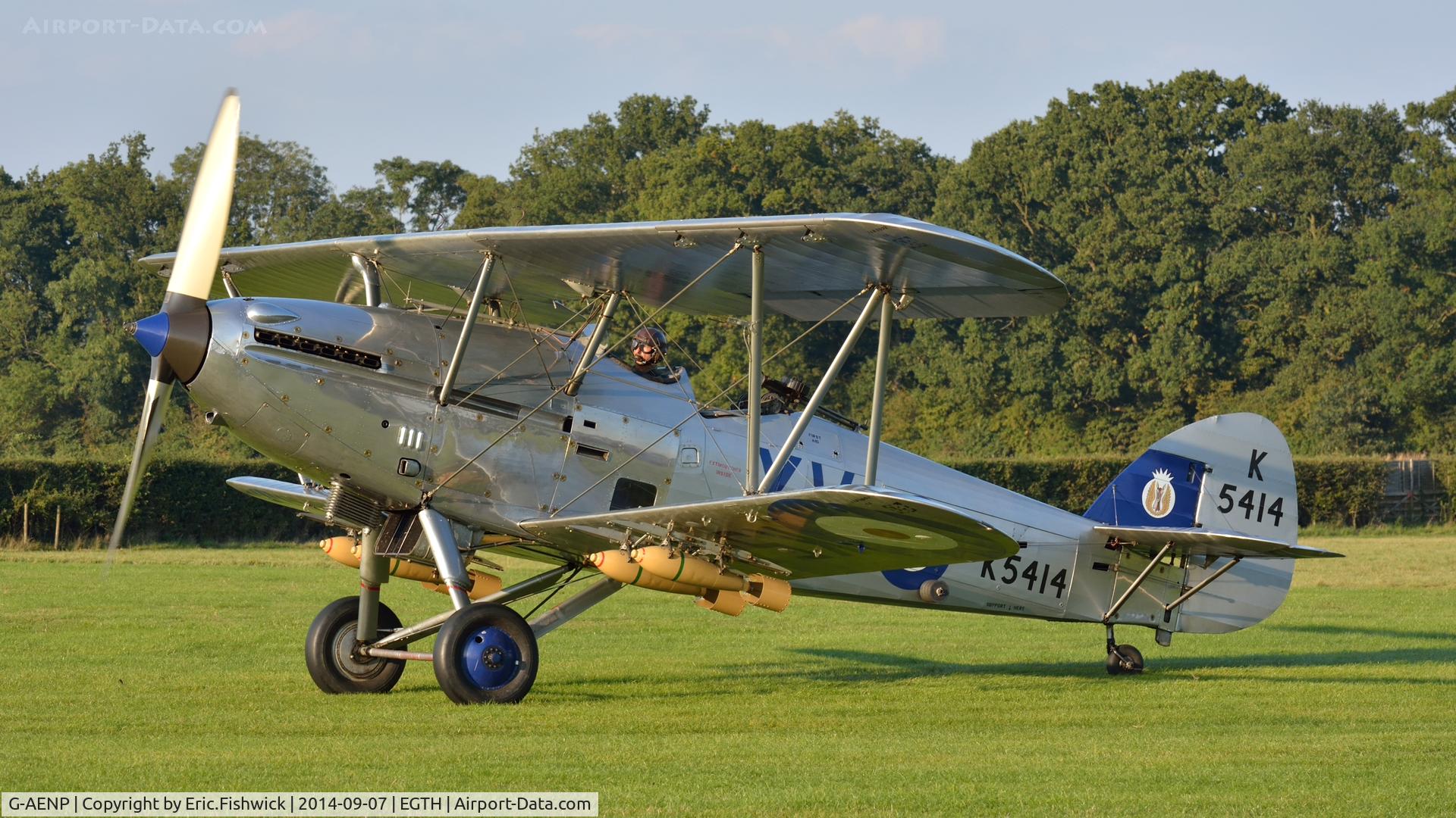 G-AENP, 1935 Hawker Hind C/N 41H/81902, 3. G-AENP at the glorious Shuttleworth Pagent Airshow, Sep. 2014.