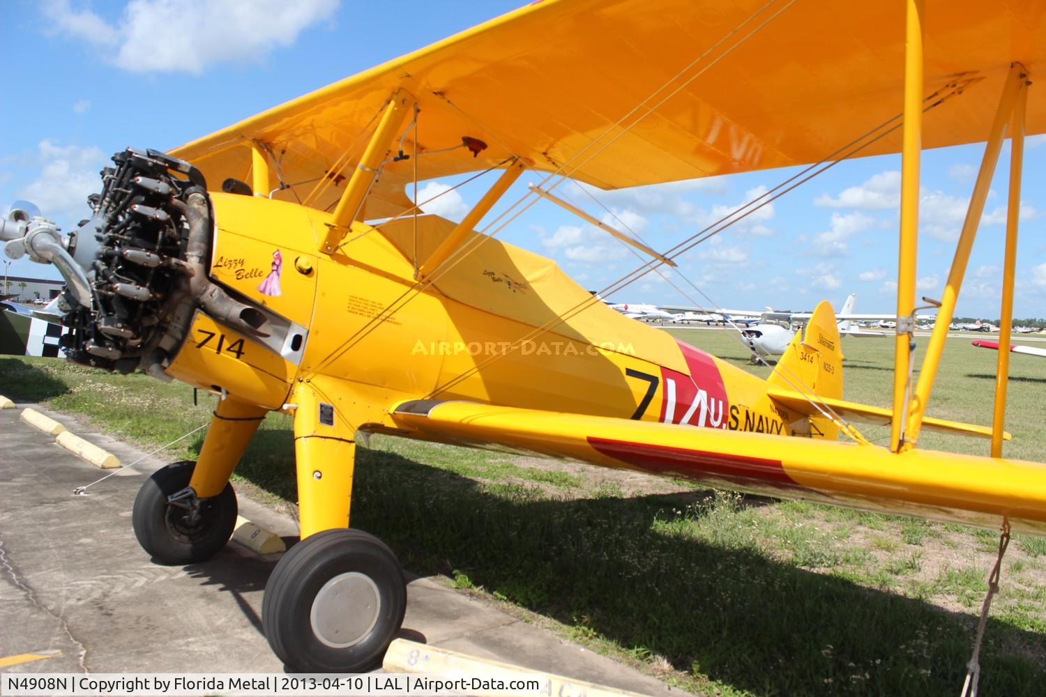 N4908N, 1940 Boeing A75L3 C/N 75-1191, Stearman N2S Kaydet