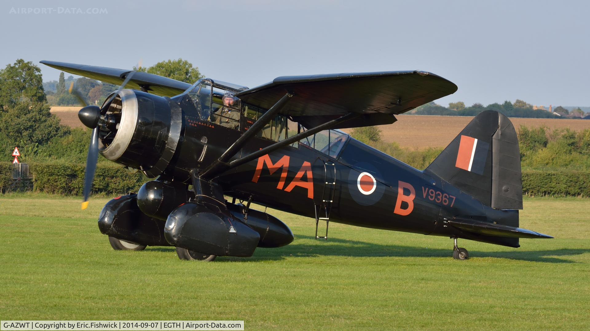 G-AZWT, 1938 Westland Lysander IIIA C/N Y1536, 3. G-AZWT at the glorious Shuttleworth Pagent Airshow, Sep. 2014.