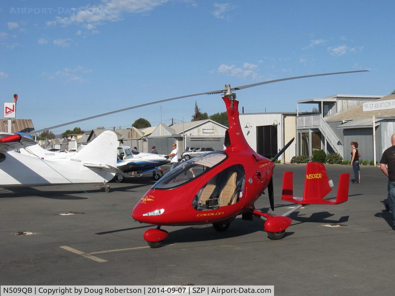 N509QB, 2014 AutoGyro Cavalon C/N V00138, 2014 Burton Autogyro Gmbh CAVALON, Rotax 914UL Turbocharged 93.3 Hp, 3 blade pusher fixed-pitch prop, two-blade extruded aluminum rotor, tri-gear, two place, kit-built from Germany.
