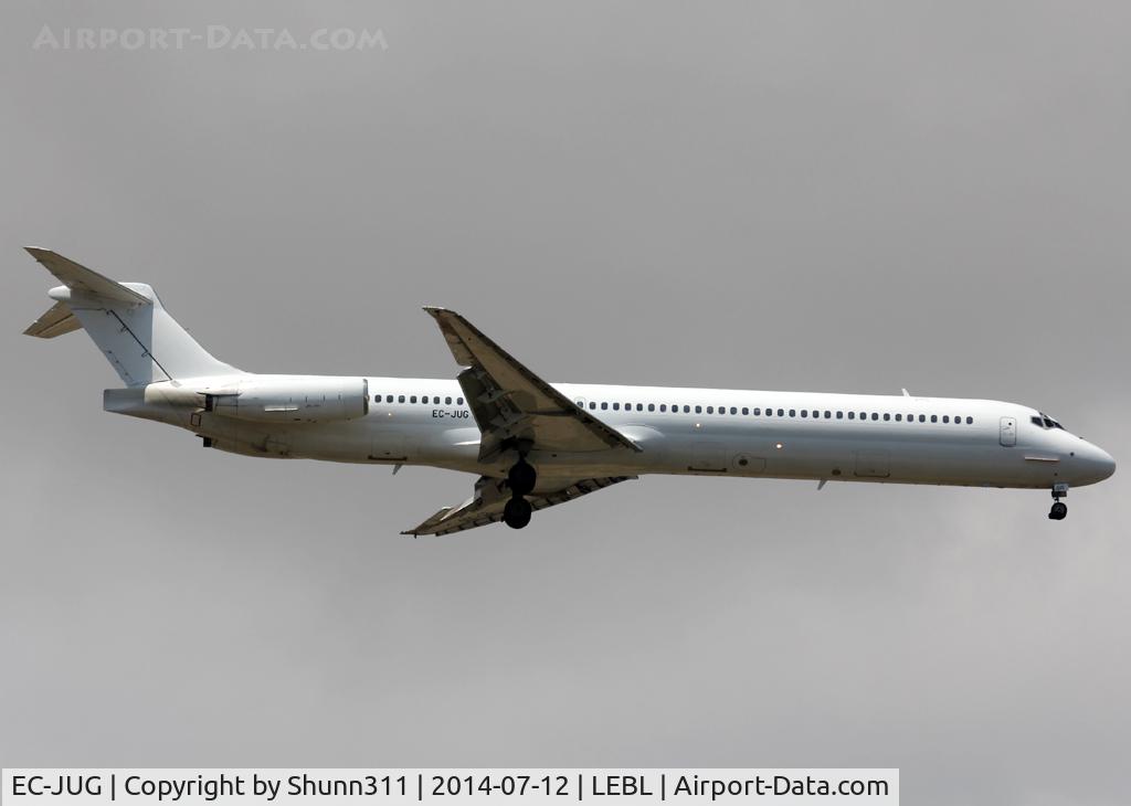 EC-JUG, 1989 McDonnell Douglas MD-83 (DC-9-83) C/N 49847, Landing rwy 07R... Vueling Airlines flight this day...