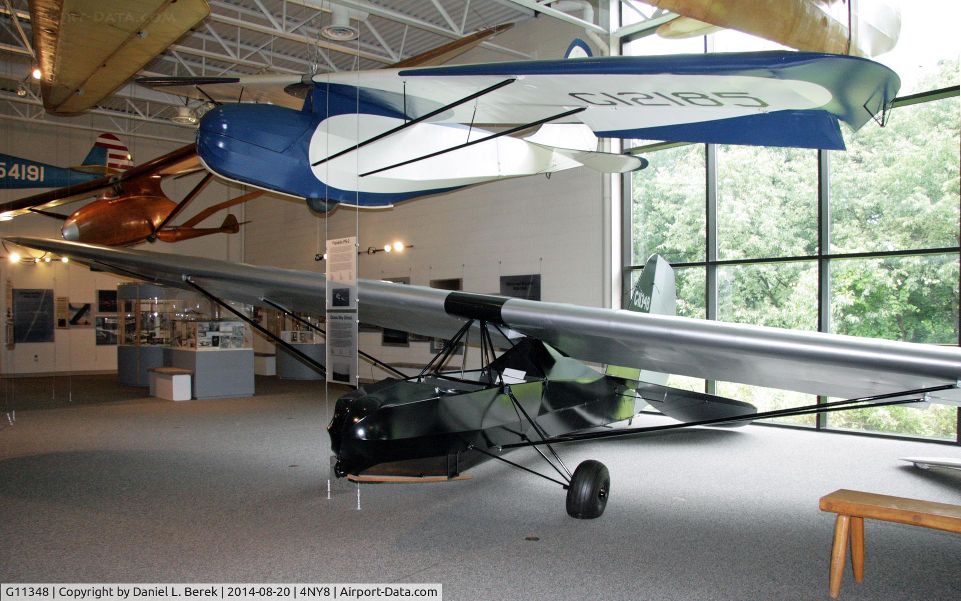 G11348, Gross Sky Ghost C/N 0000, This aircraft is part of the extensive collection at the National Soaring Museum.