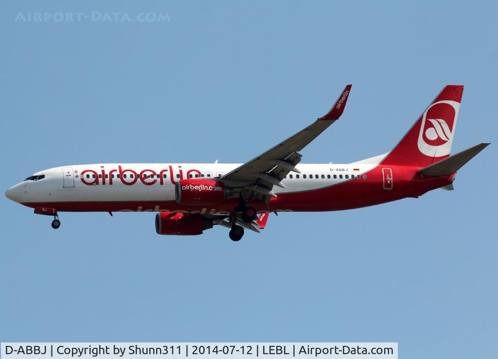 D-ABBJ, 2003 Boeing 737-86Q C/N 30286, Landing rwy 07L