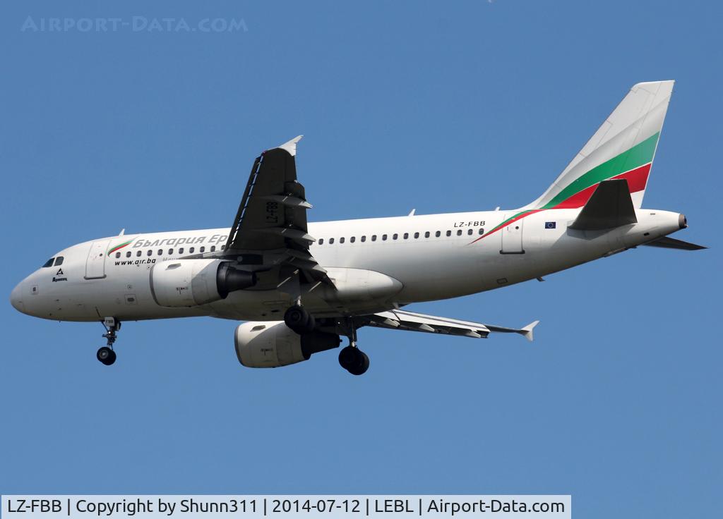 LZ-FBB, 2007 Airbus A319-112 C/N 3309, Landing rwy 07L