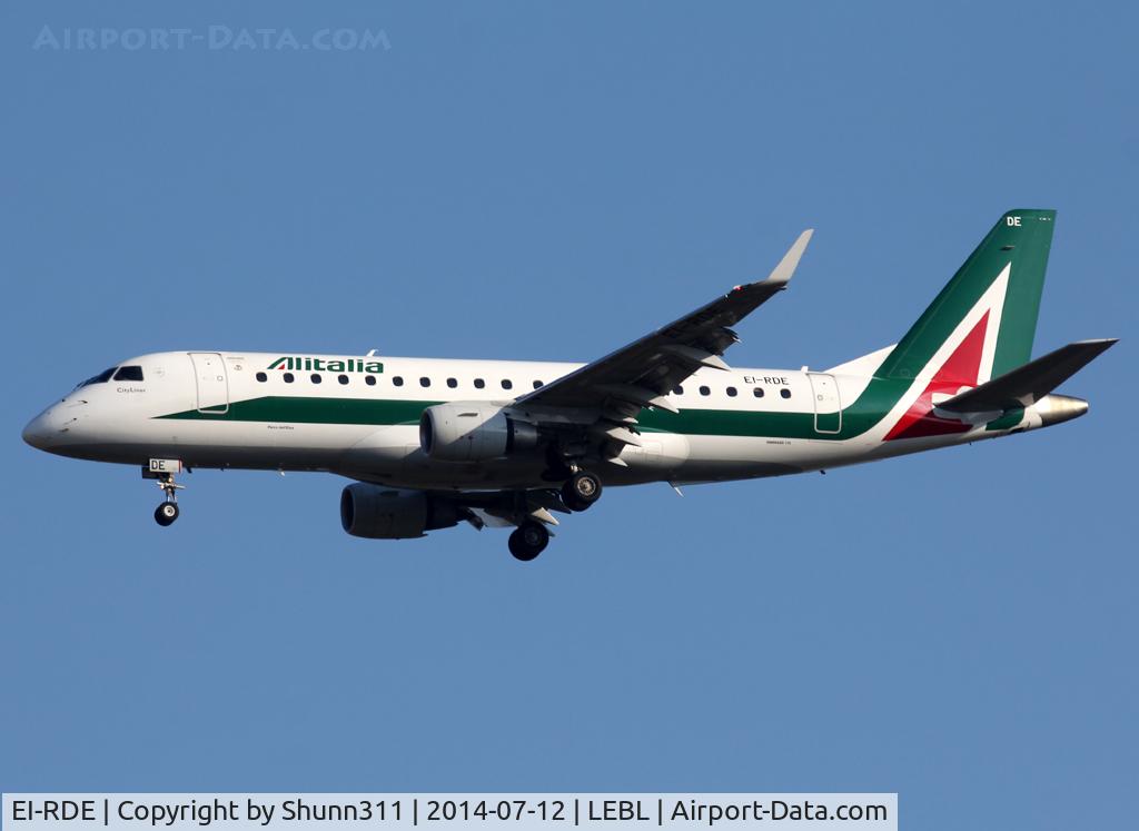 EI-RDE, 2012 Embraer 175LR (ERJ-170-200LR) C/N 17000335, Landing rwy 07L