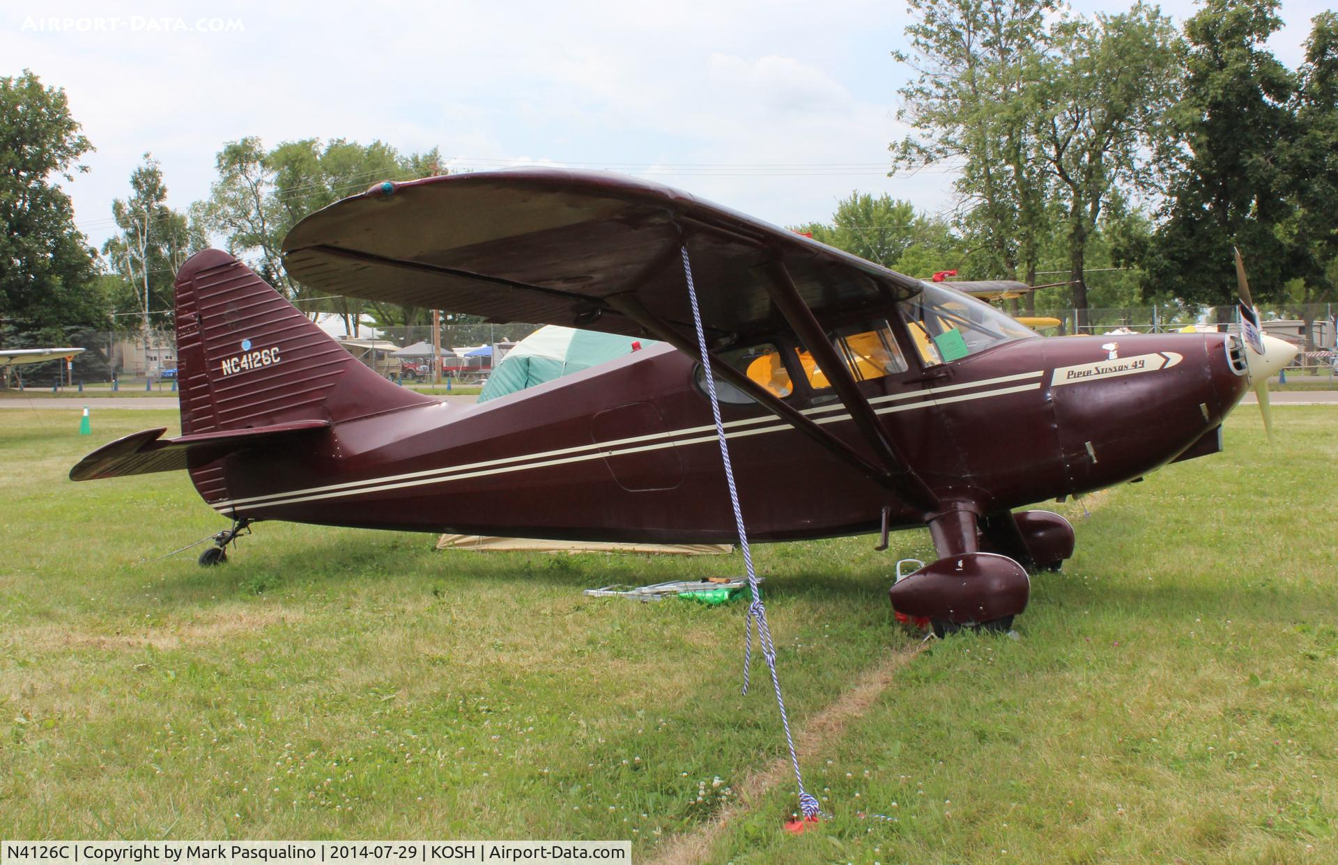 N4126C, 1949 Stinson 108-3 Voyager C/N 108-5126, Stinson 108-3
