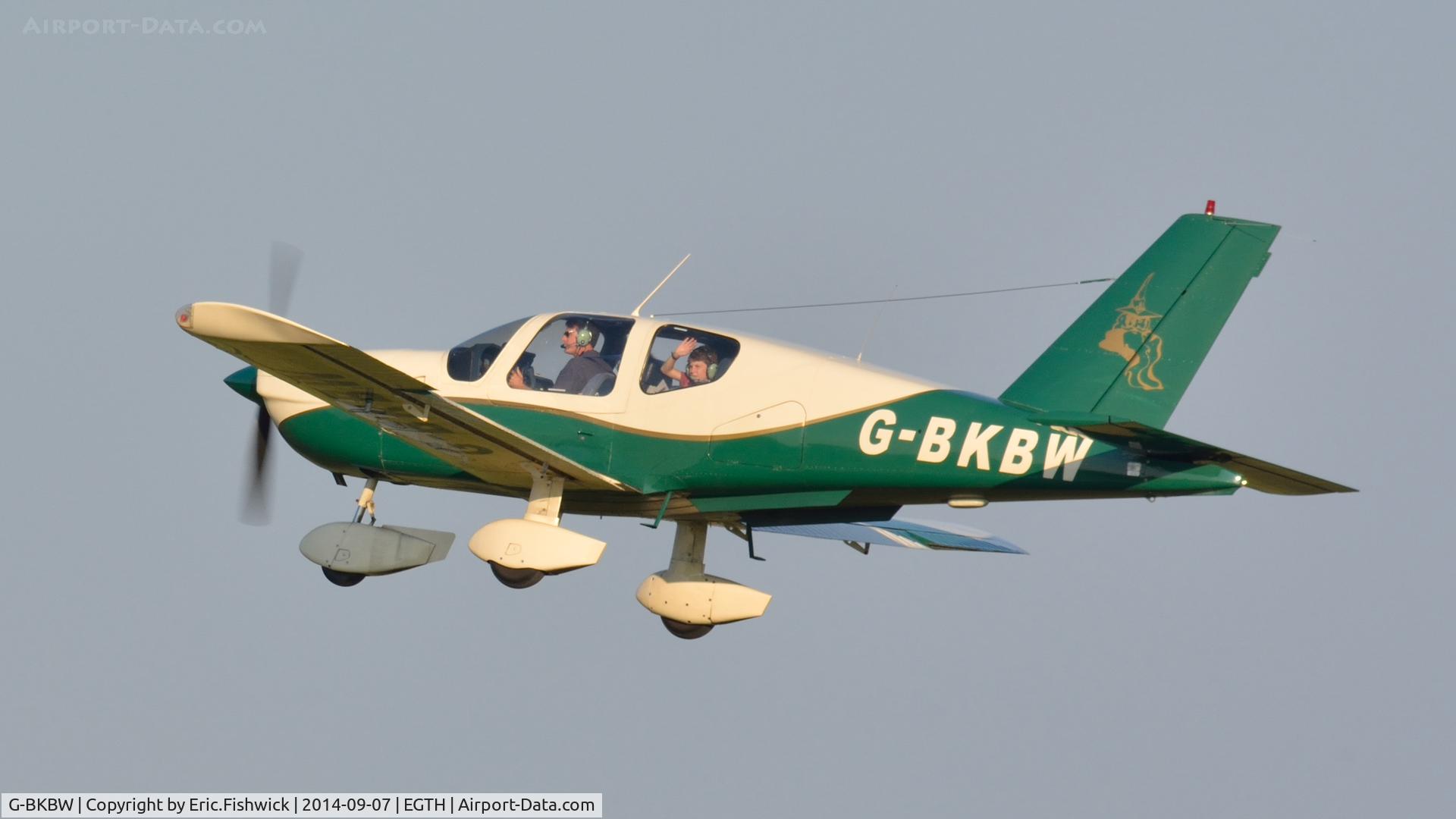 G-BKBW, 1982 Socata TB-10 Tobago C/N 289, 41. G-BKBW departing Shuttleworth Pagent Airshow, Sep. 2014.