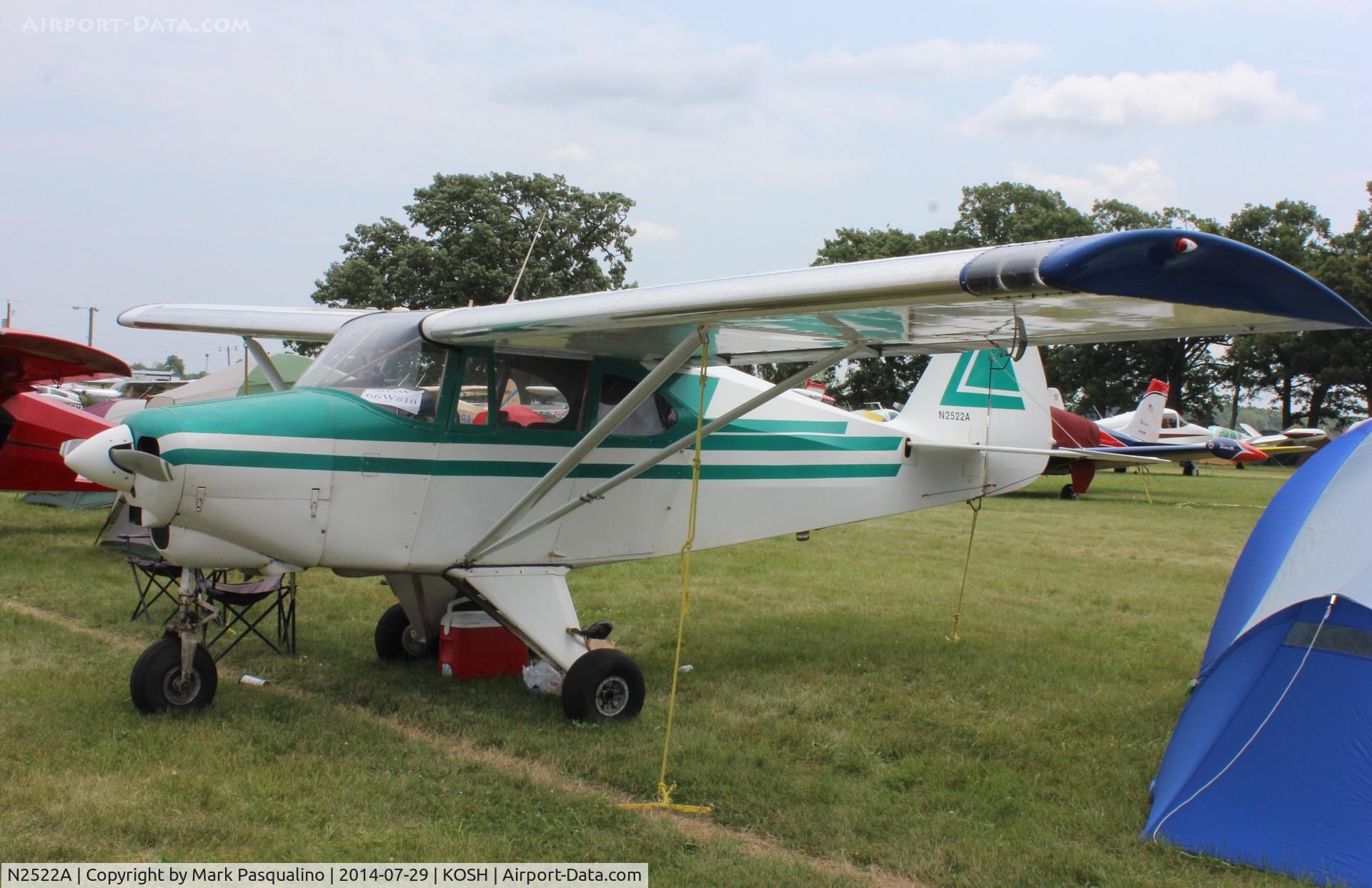 N2522A, 1952 Piper PA-22 C/N 22-830, Piper PA-22