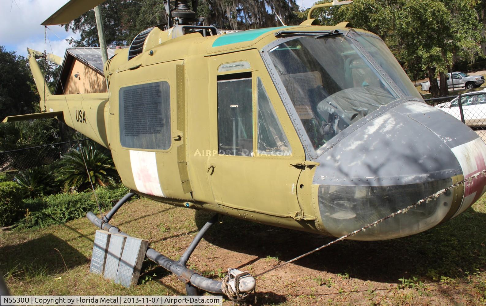 N5530U, Bell TH-1L C/N 157848, Bell TH-1L in a park in Tallahassee FL