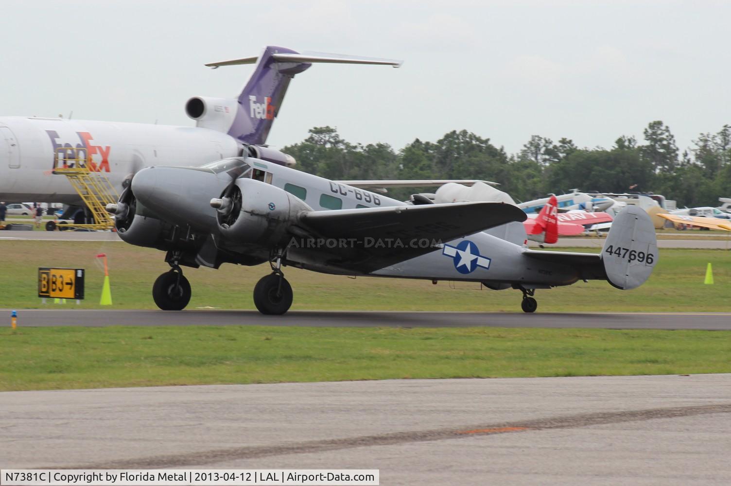 N7381C, 1944 Beech C18S C/N 8104, Beech C-45