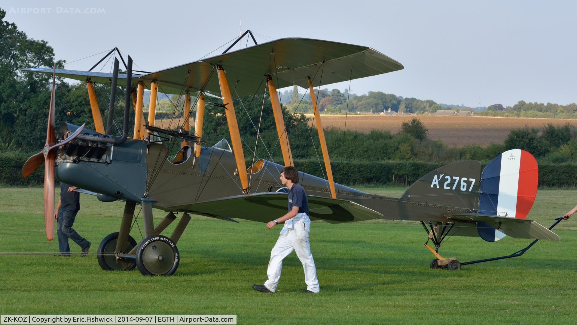 ZK-KOZ, 2014 Royal Aircraft Factory BE-2e Replica C/N 752, 4. A'2767 at the glorious Shuttleworth Pagent Airshow, Sep. 2014.