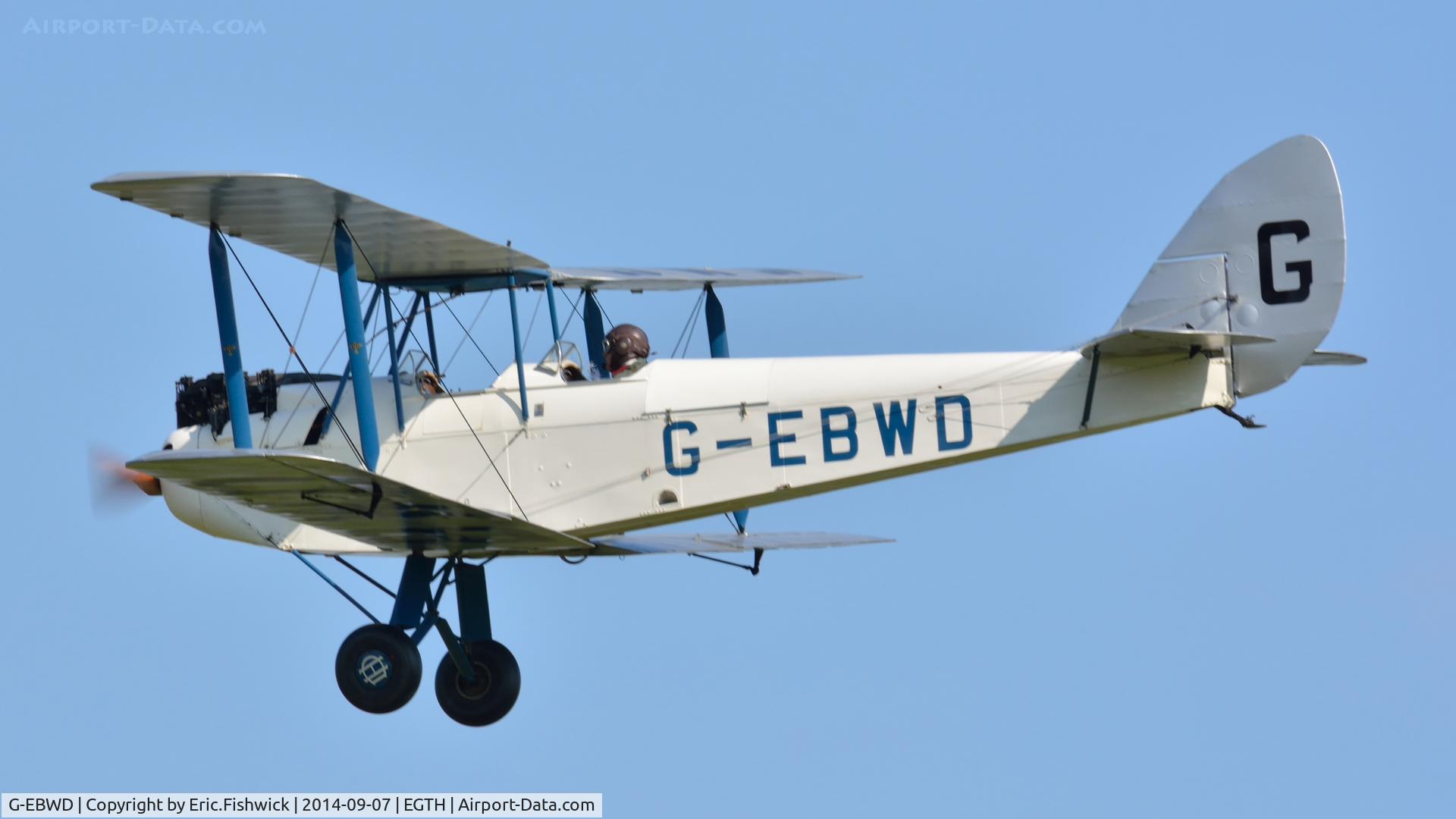 G-EBWD, 1928 De Havilland DH.60X Moth C/N 552, 41. G-EBWD in display mode at the glorious Shuttleworth Pagent Airshow, Sep. 2014.