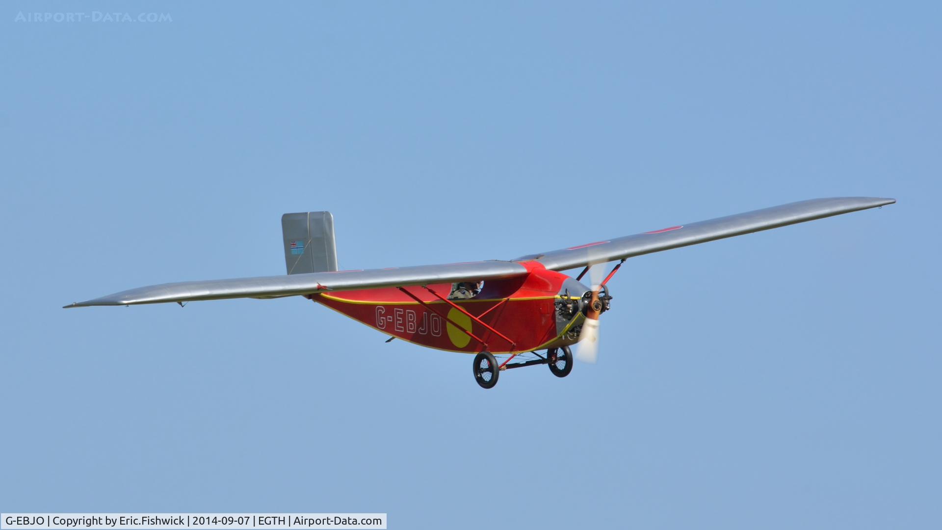 G-EBJO, 1924 Air Navigation And Engineering ANEC II C/N 1, 43. G-EBJO in display mode at the glorious Shuttleworth Pagent Airshow, Sep. 2014.