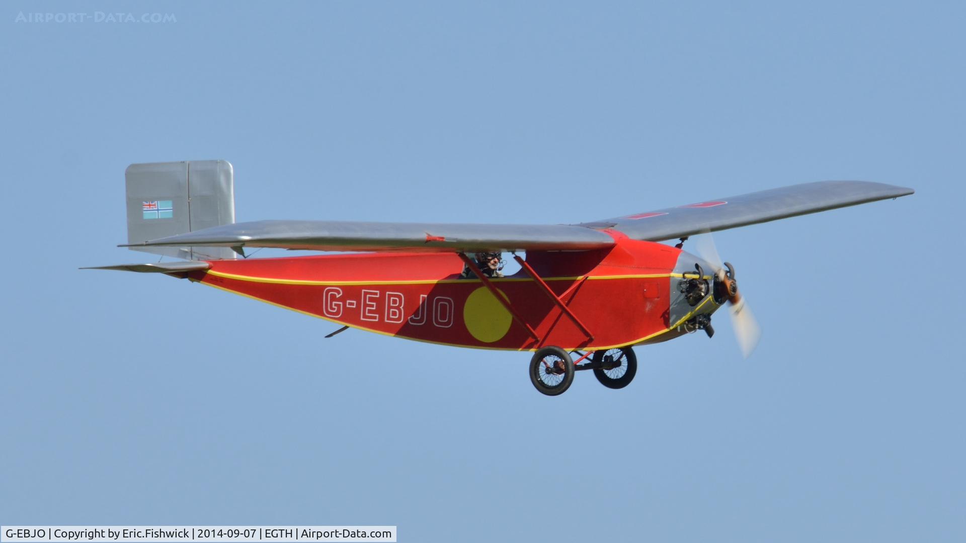 G-EBJO, 1924 Air Navigation And Engineering ANEC II C/N 1, 42. G-EBJO in display mode at the glorious Shuttleworth Pagent Airshow, Sep. 2014.