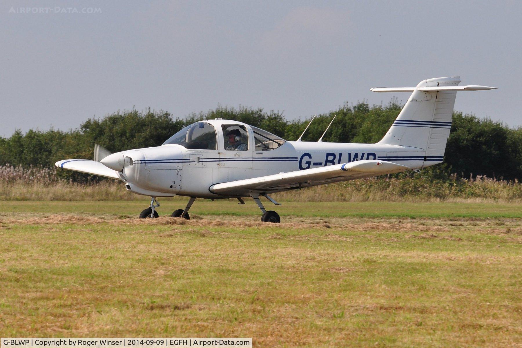 G-BLWP, 1978 Piper PA-38-112 Tomahawk Tomahawk C/N 38-78A0367, Resident Tomahawk returning to base.
Operated by Cambrian Flying Club.