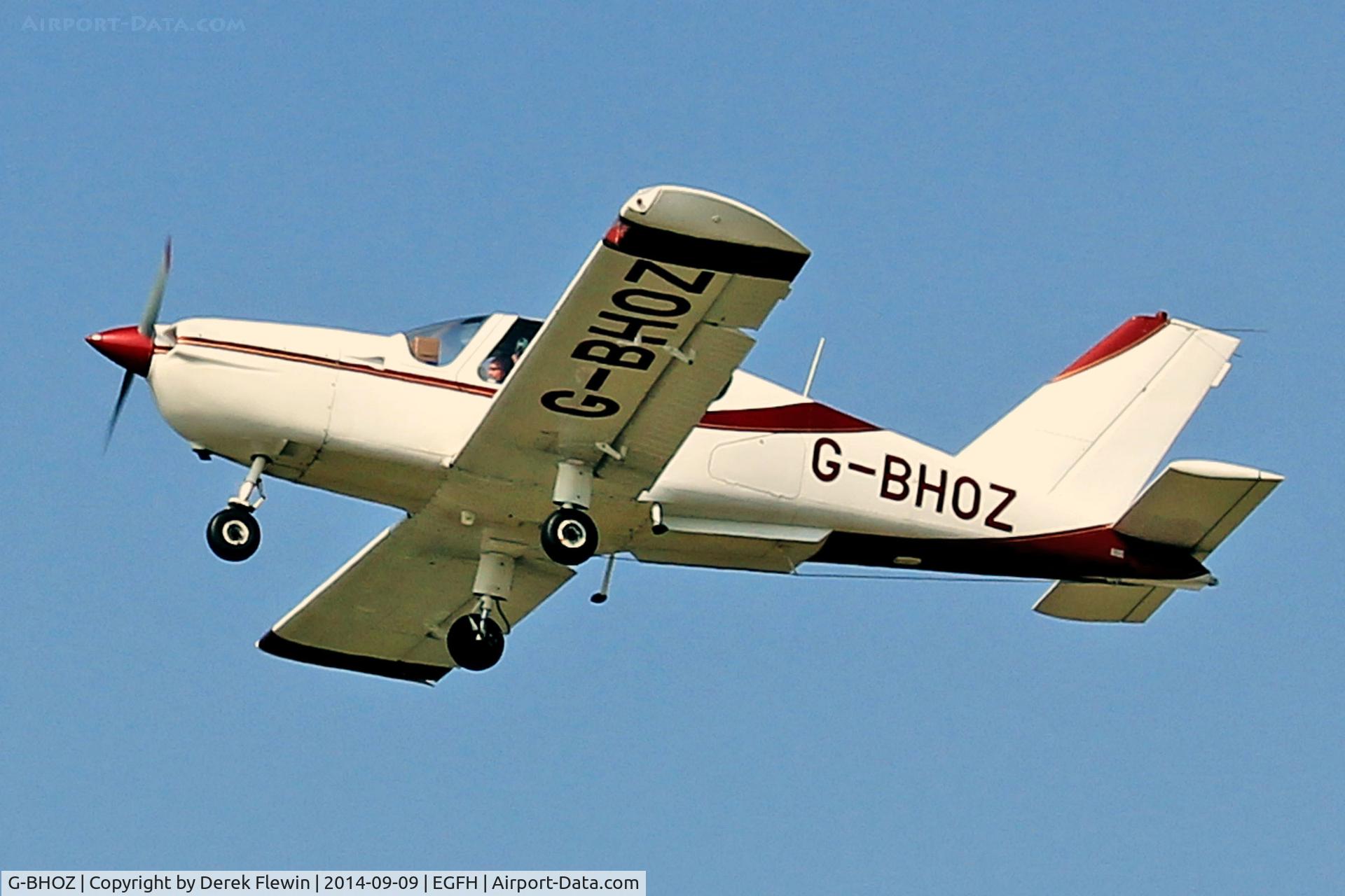 G-BHOZ, 1980 Socata TB-9 Tampico C/N 84, Visiting Tampico, Kemble based, seen departing runway 22 at EGFH, en-route EGBP.