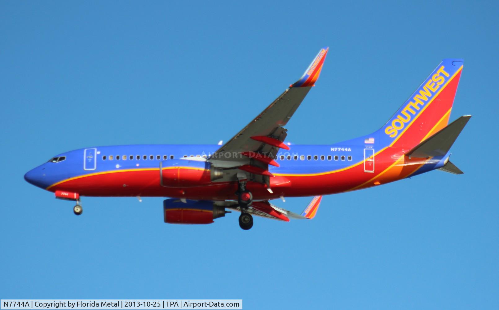 N7744A, 2007 Boeing 737-7BD C/N 33931, Southwest 737-700