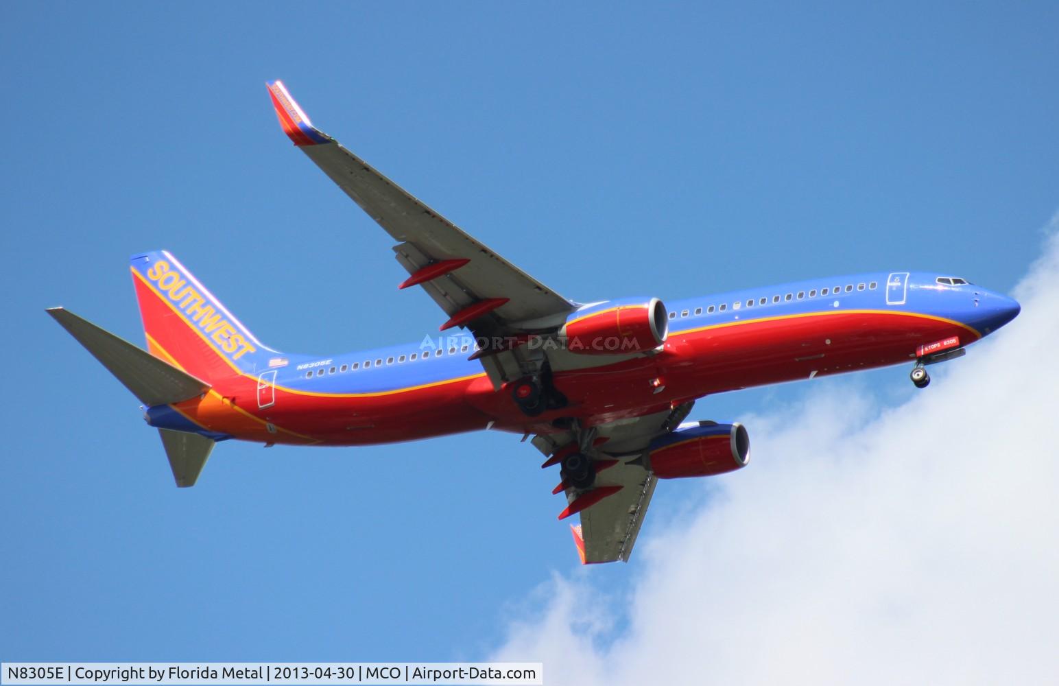 N8305E, 2012 Boeing 737-8H4 C/N 36683, Southwest 737-800