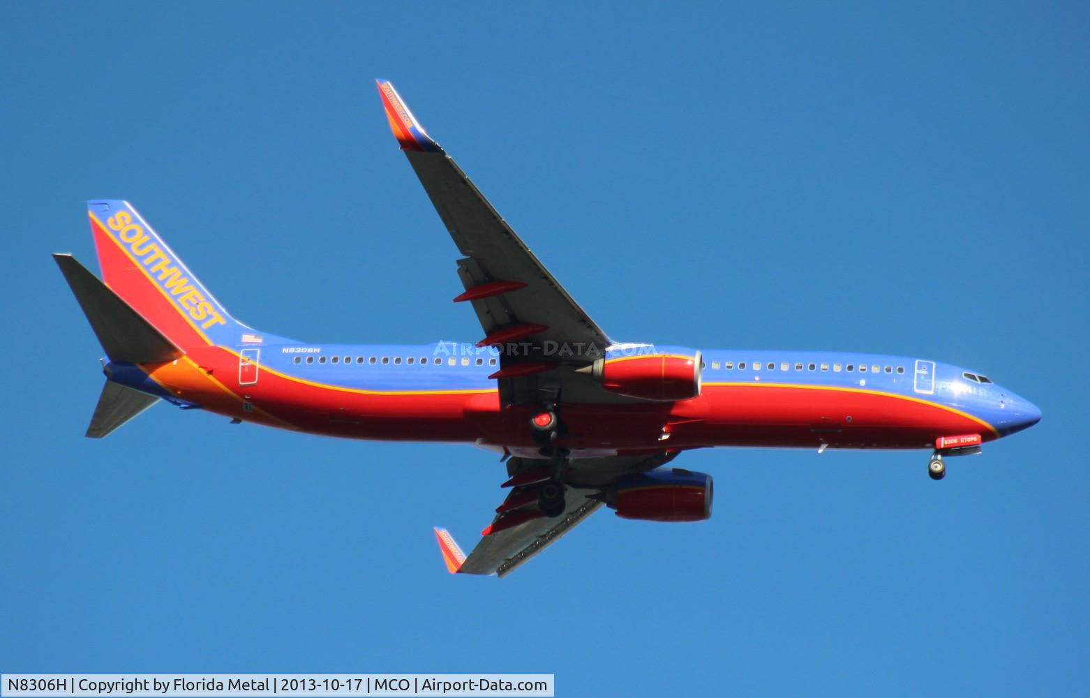N8306H, 2012 Boeing 737-8H4 C/N 36983, Southwest 737-800