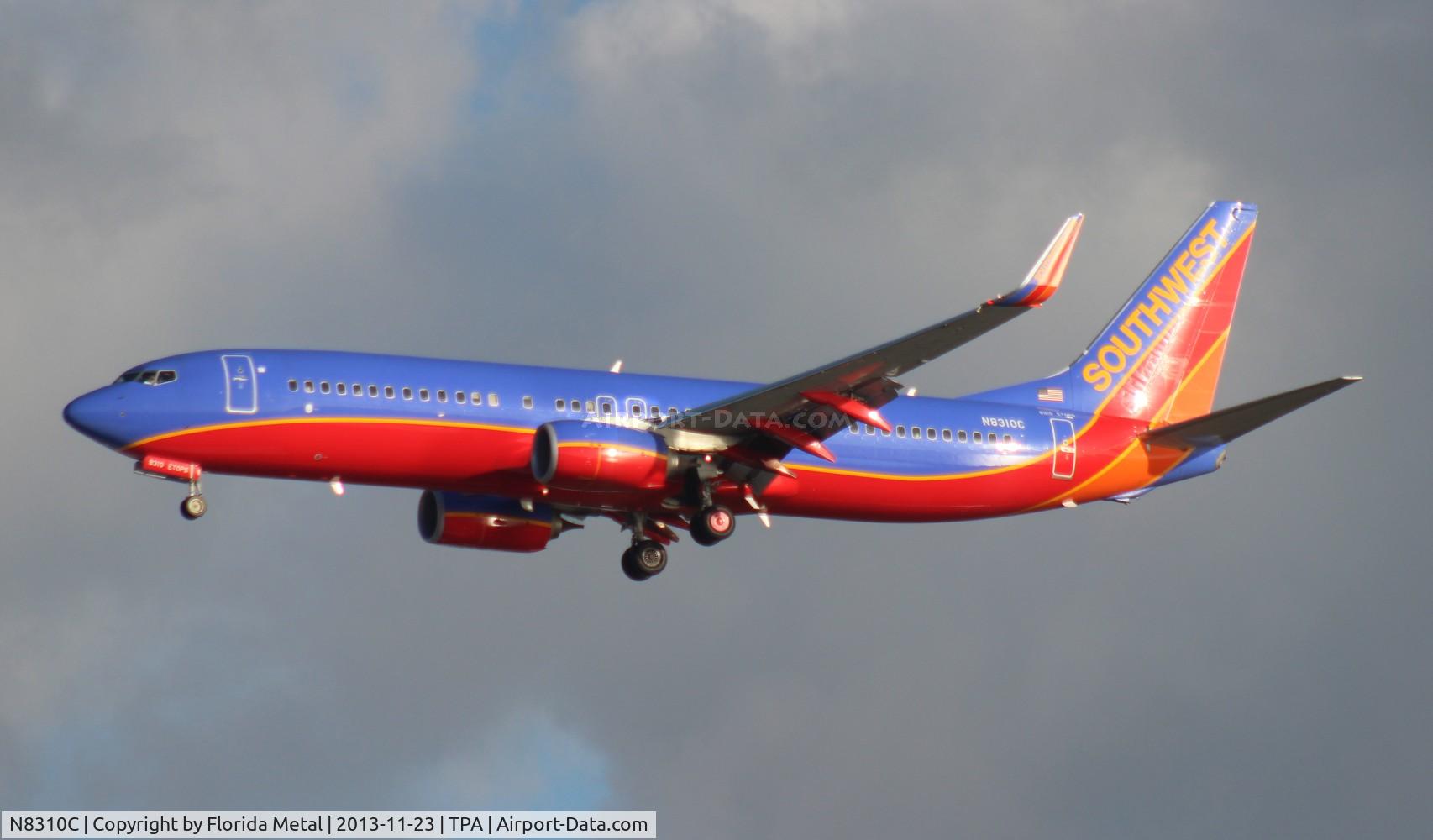 N8310C, 2012 Boeing 737-8H4 C/N 38807, Southwest 737-800