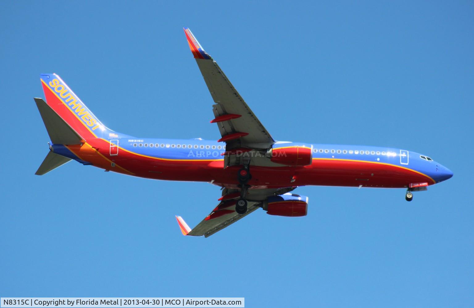 N8315C, 2012 Boeing 737-8H4 C/N 38811, Southwest 737-800