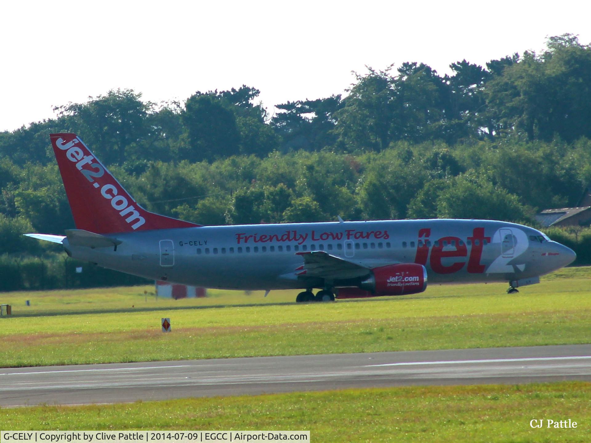 G-CELY, 1986 Boeing 737-377(QC) C/N 23662, Manchester action