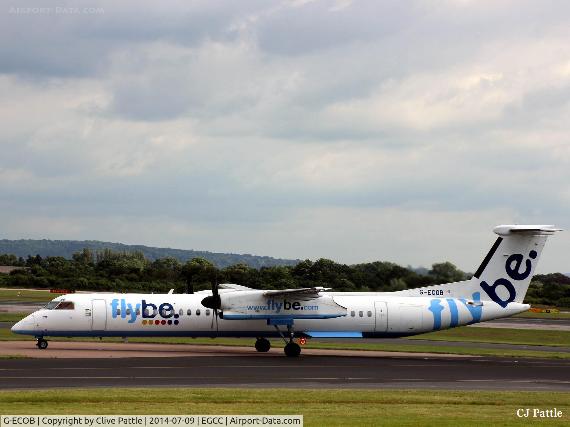 G-ECOB, 2007 De Havilland Canada DHC-8-402Q Dash 8 C/N 4185, Manchester Action