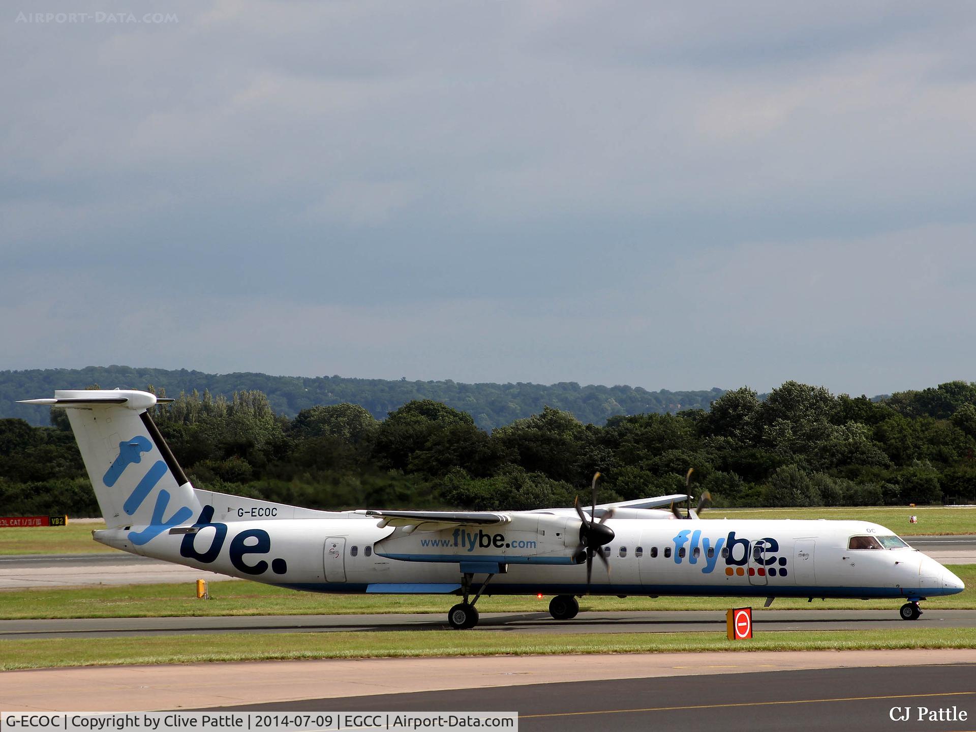 G-ECOC, 2007 De Havilland Canada DHC-8-402Q Dash 8 C/N 4197, Manchester arrival