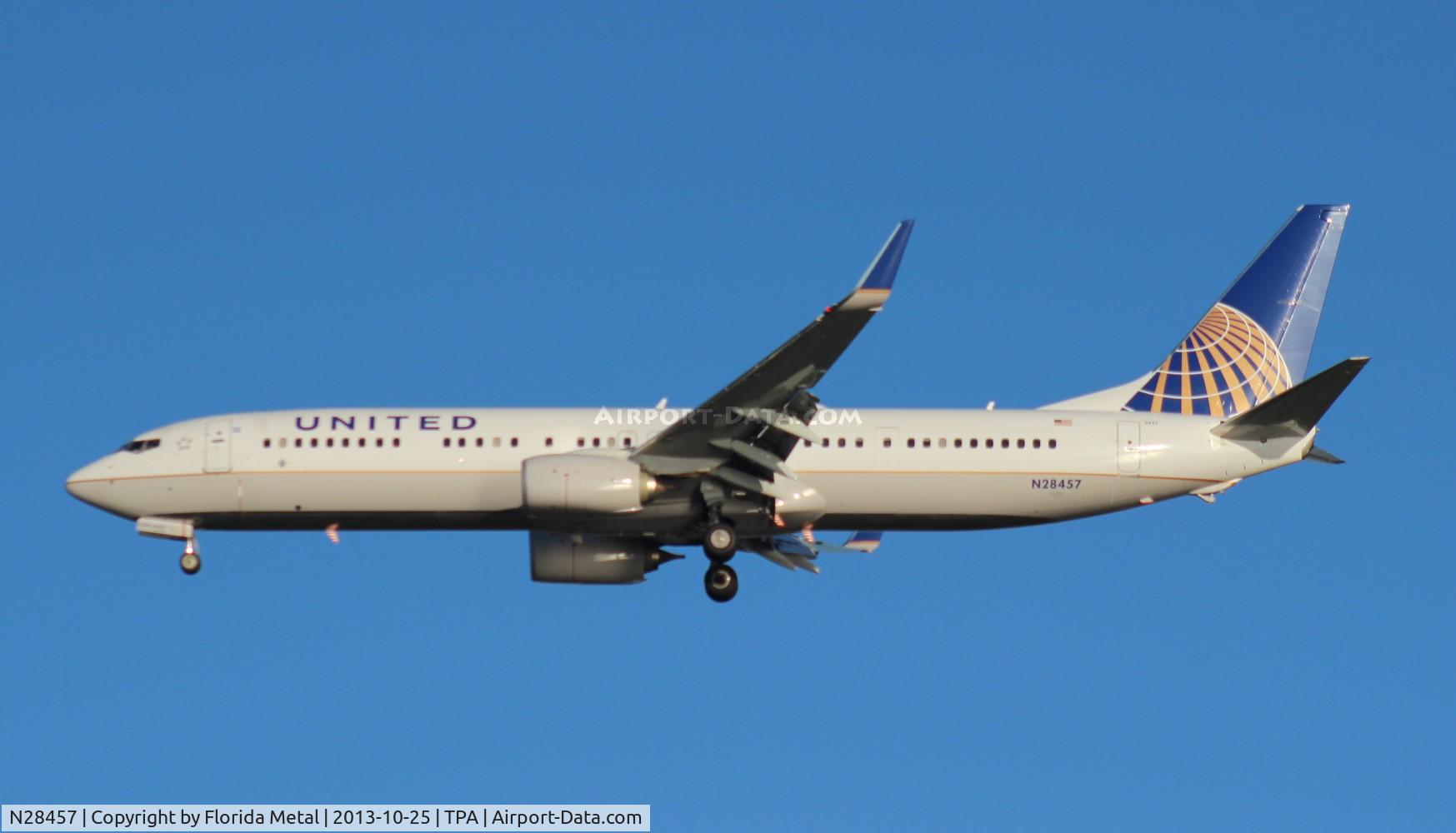 N28457, 2012 Boeing 737-924/ER C/N 41744, United 737-900