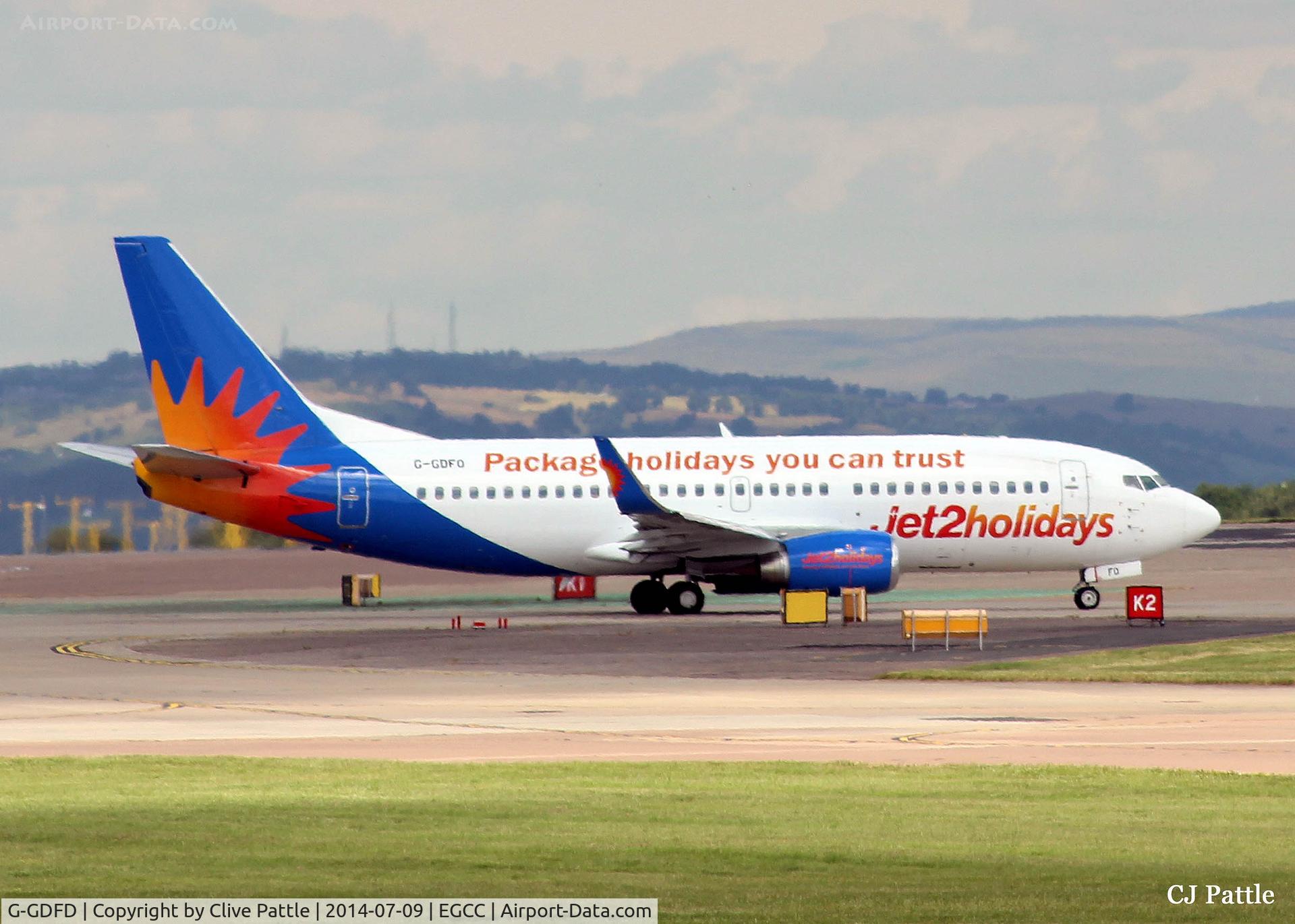 G-GDFD, 1997 Boeing 737-8K5 C/N 27982, Manchester action